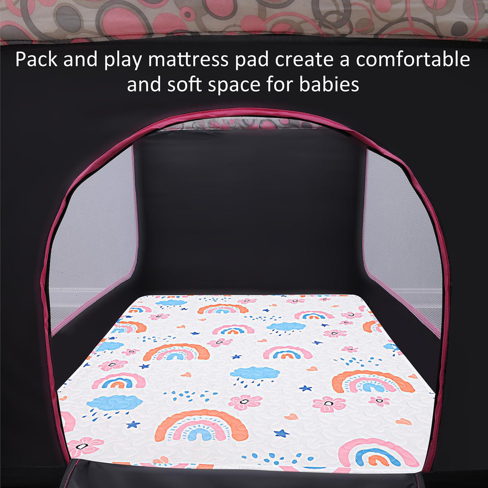 MatLeya multi-use padded playpen mat for tummy time and more