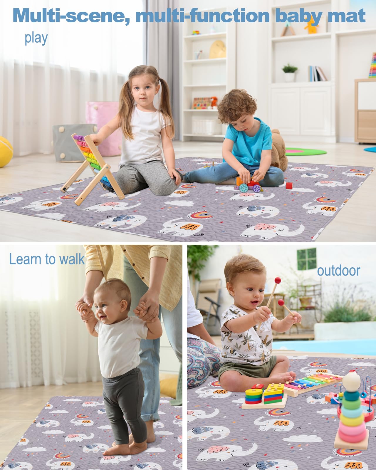 MatLeya 50x50 playpen-fit mat suits most enclosures for safe containment