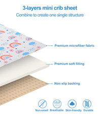 MatLeya quiet no crinkle crib sheet for peaceful naps