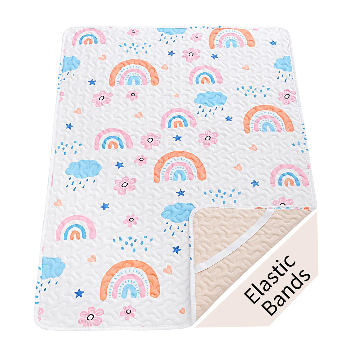 MatLeya quilted Pack n Play sheet with soft top surface for added comfort