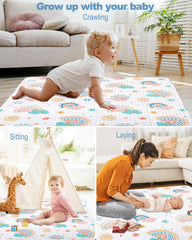 MatLeya silicone-dot non-slip backing ensures stability on floors during play