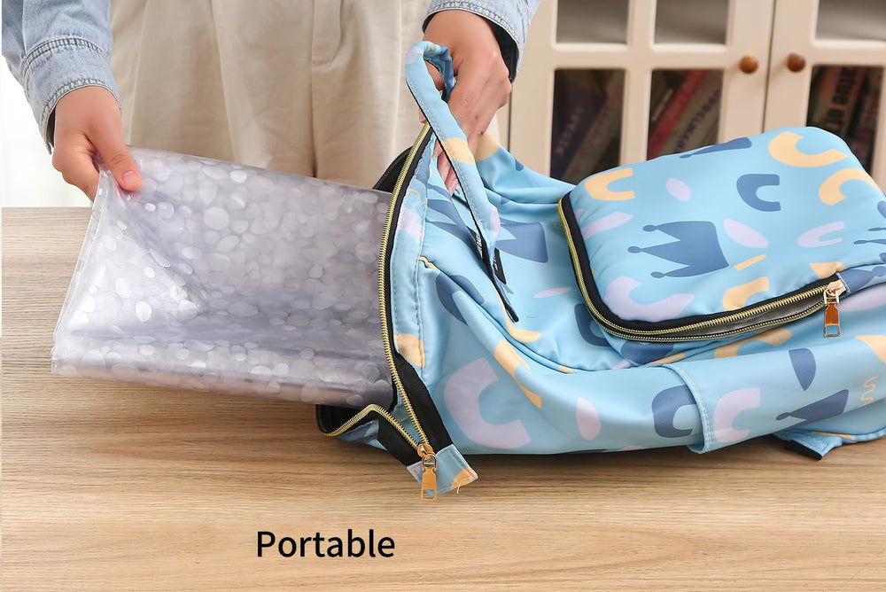 MatLeya plastic splat mat used under high chair to catch spills and messes