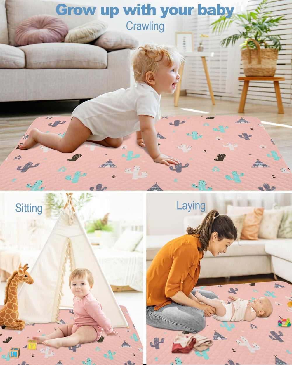 MatLeya travel baby mat offers lightweight portability for on-the-go play.
