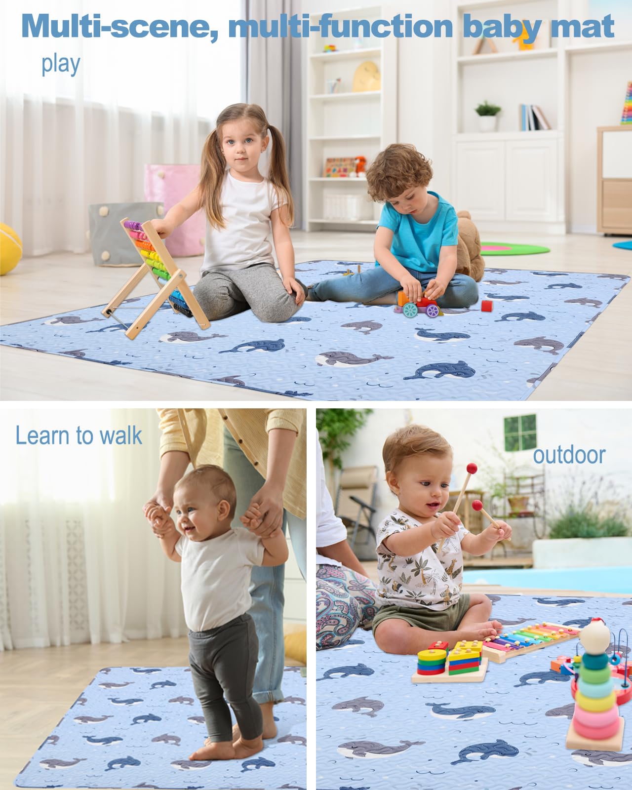 MatLeya tummy-time mat demonstrates safe space for early movement and exploration.