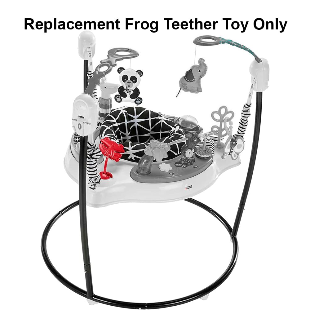 Mattel frog teether unboxed shows authentic replacement part for quick compatibility checks.