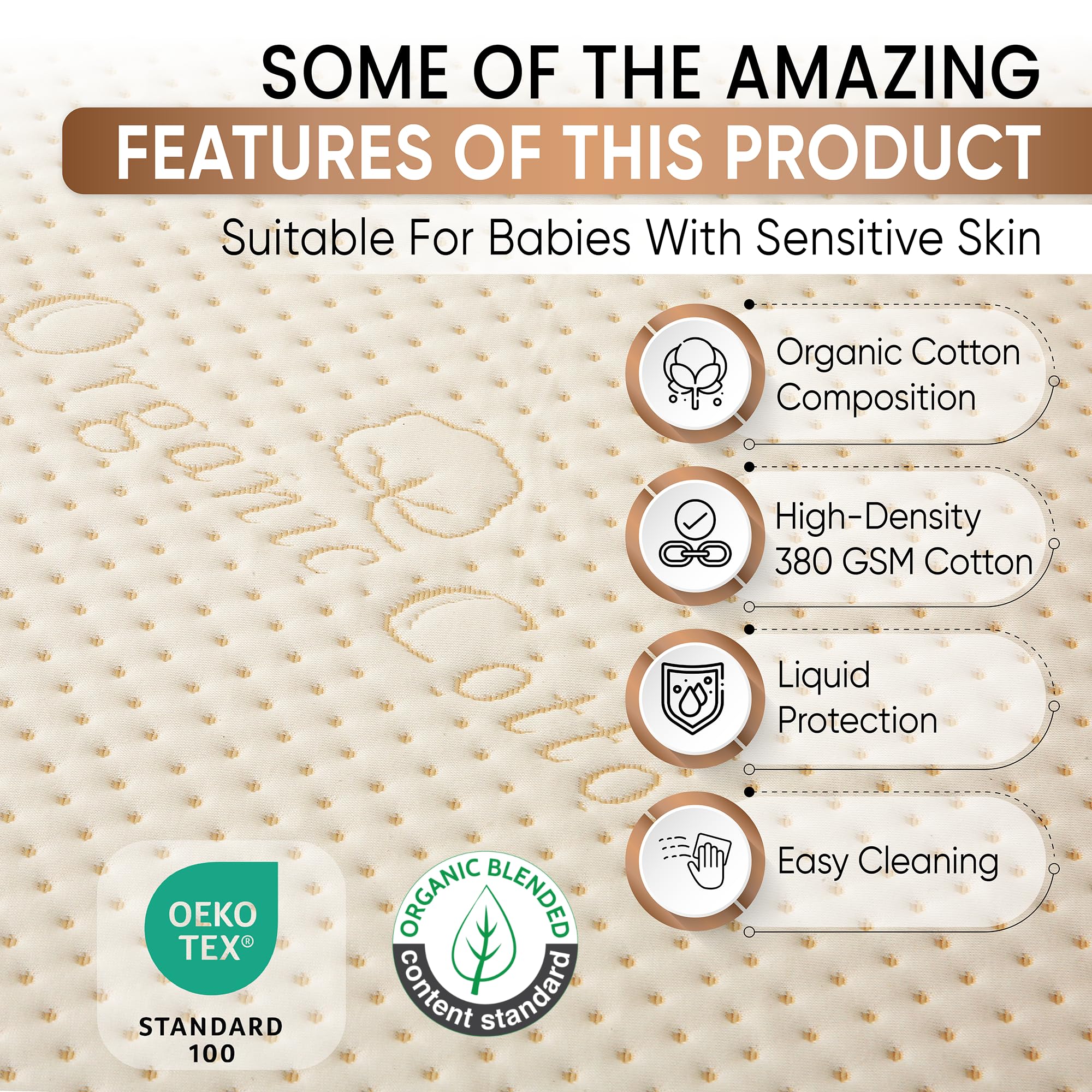 MATTSHIELD ORIGINAL organic cotton top keeps skin gentle and breathable for nap time