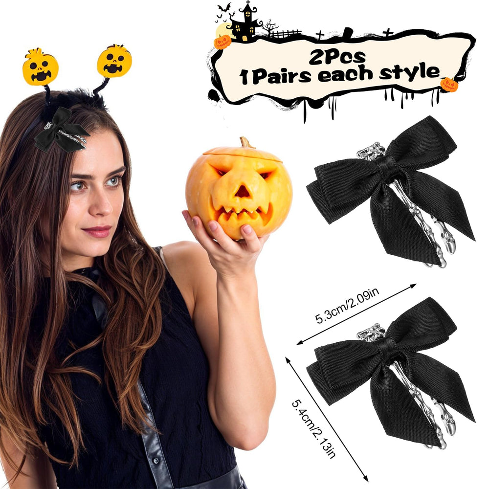 Matwsec goth-skull hairpin showcases visible detail for daily emo-inspired looks.