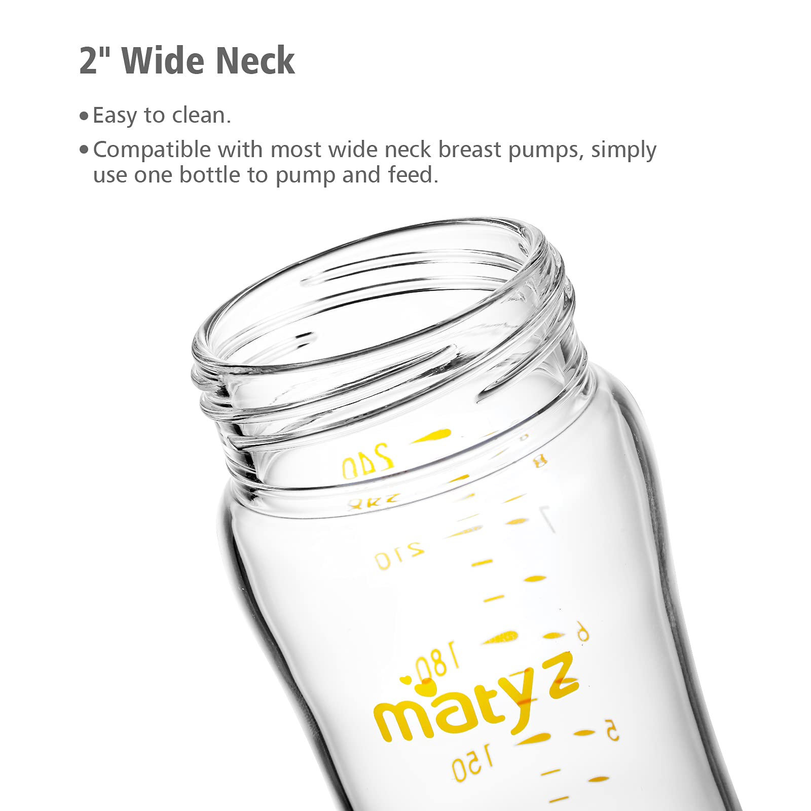 Matyz bottle top-rack dishwasher safe for quick sanitation.