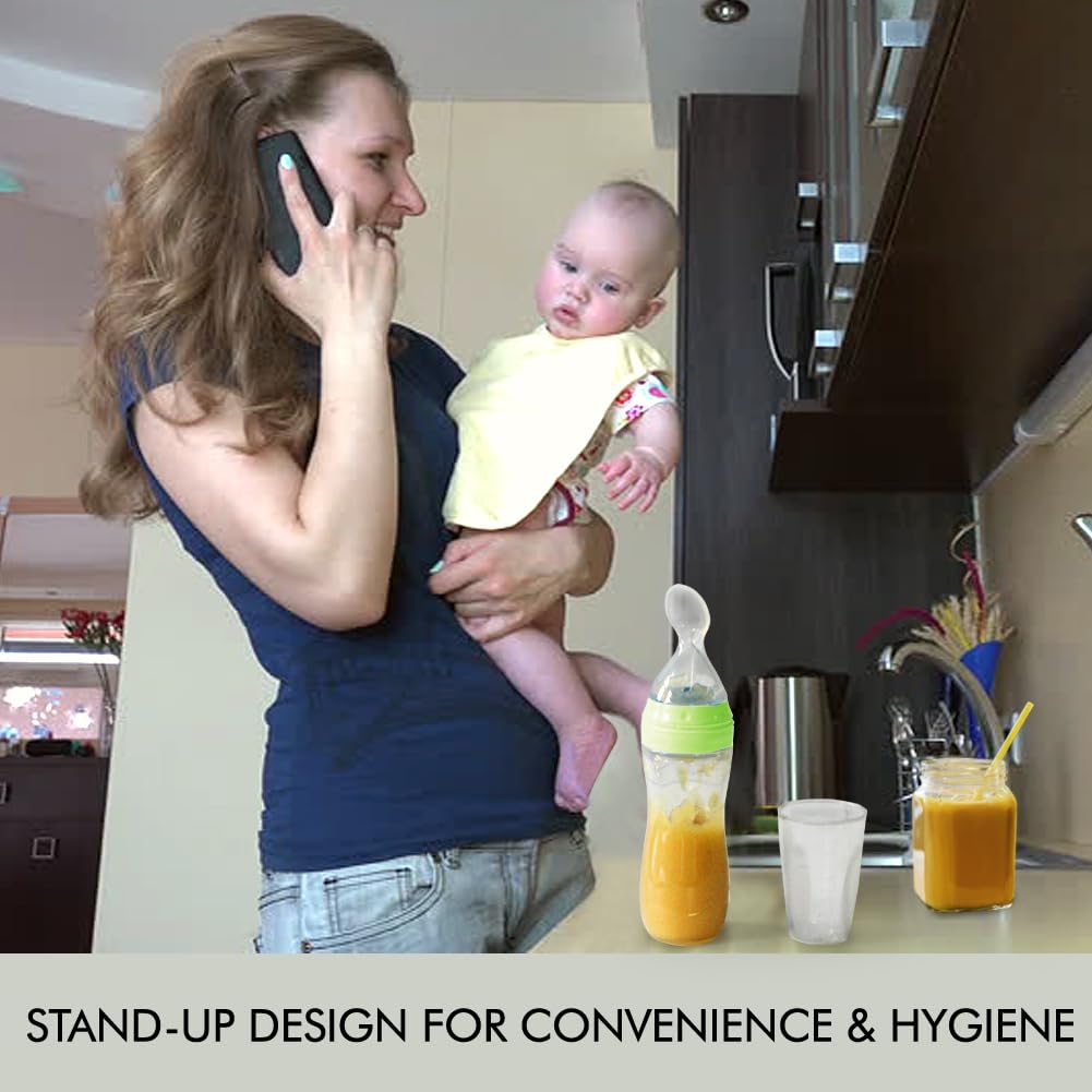 Matyz cleaning brush included for easy spoon and bottle cleanup