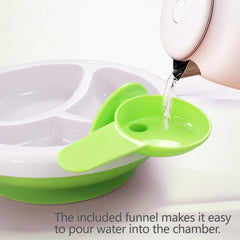 Matyz divided food compartments plate supports toddler portions and textures.