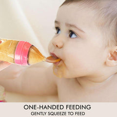 Matyz silicone spoon with milliliter graduations enables precise portions.