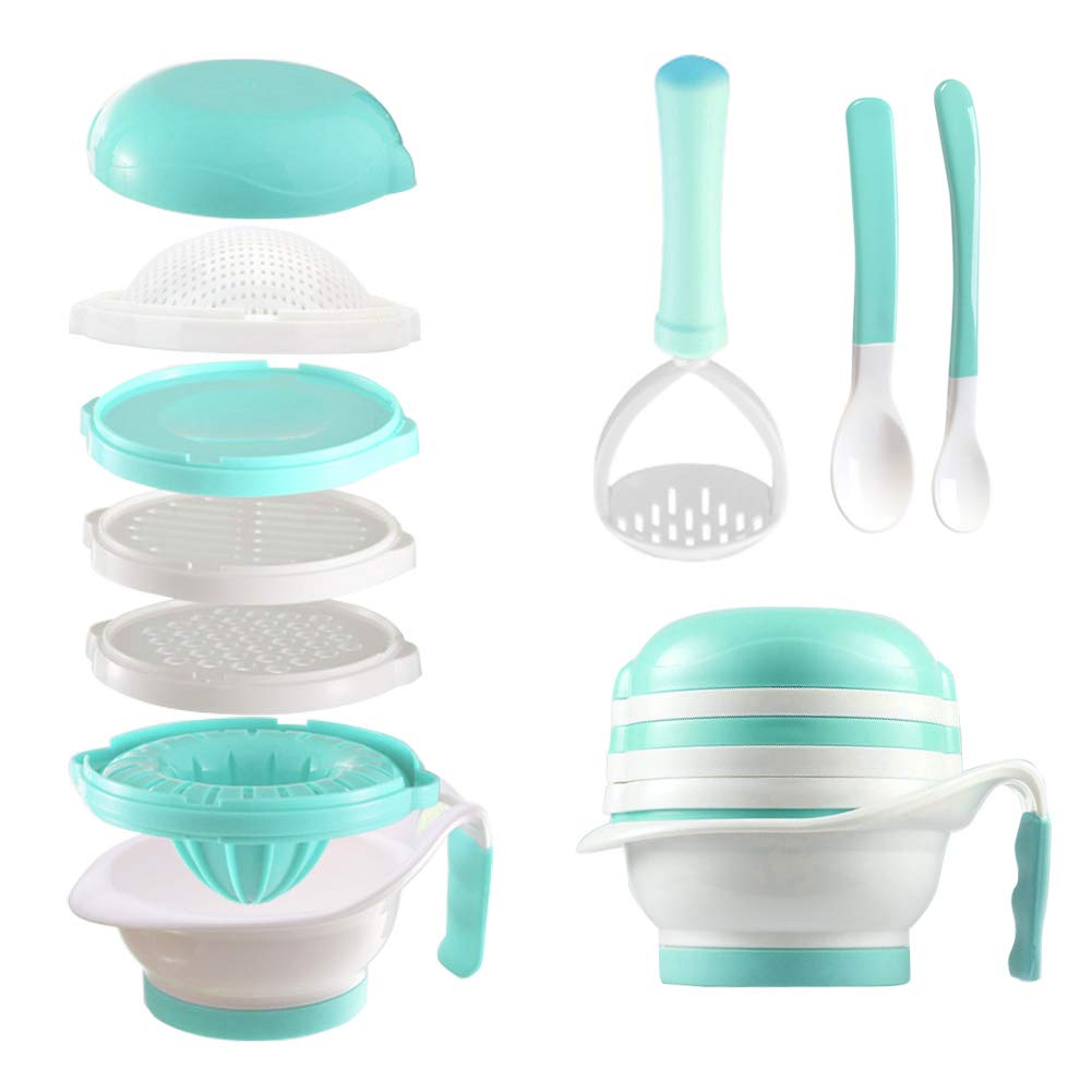 Matyz mash bowl helps easy baby food mashing of fruits and vegetables.