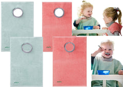 MATZ Terry Towel Slip-On Baby Bibs full-coverage keeps shoulders clean during meals