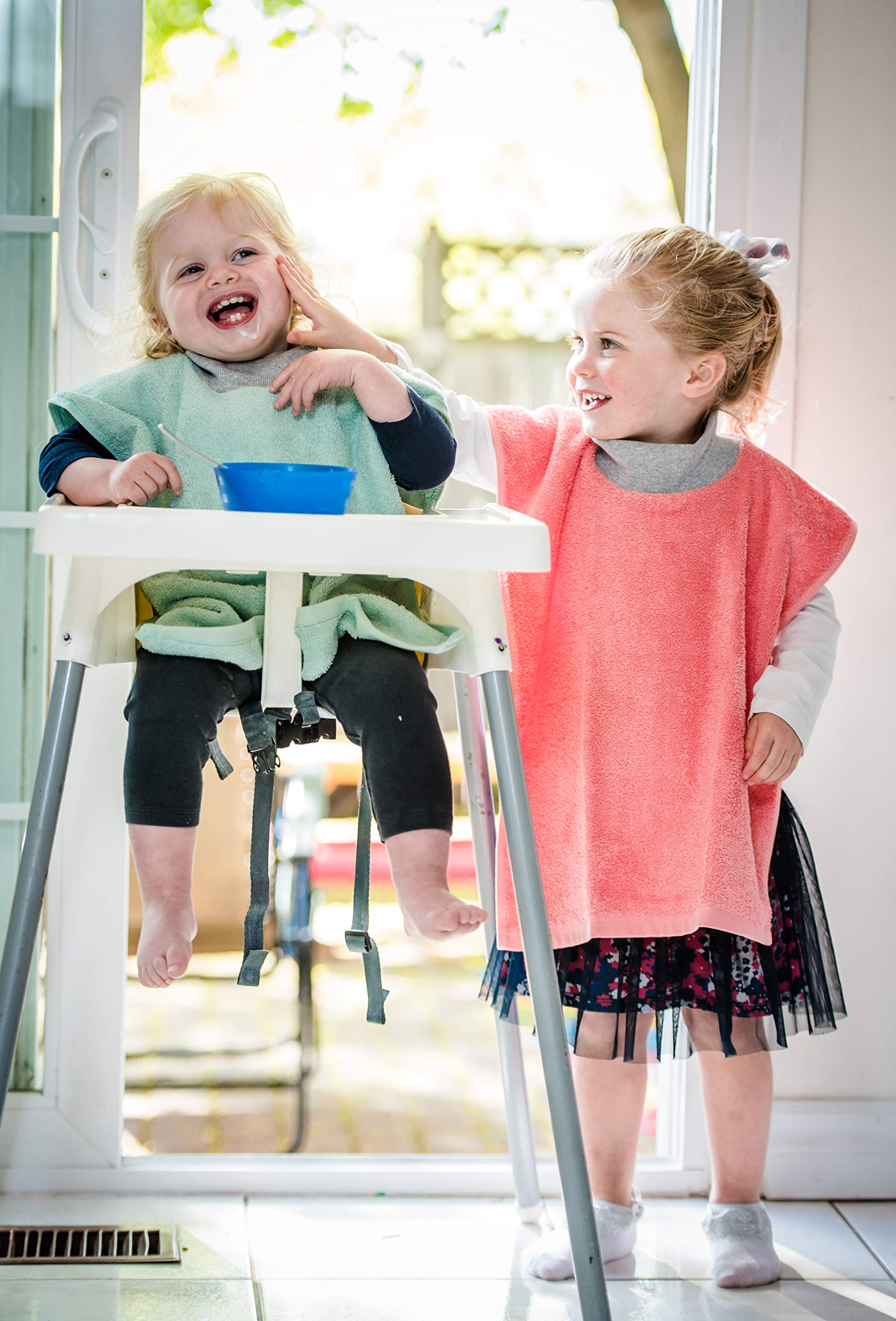 MATZ Terry Towel Slip-On Baby Bibs ultra-absorbent 500gsm traps drool for dry comfort