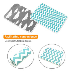Maveek changing pad attached to stroller for quick diaper changes on outings.