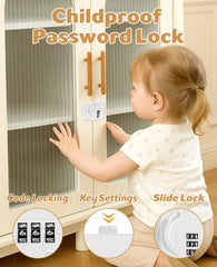 Maveek child-proof lock for drawers provides fast, tool-free installation on various surfaces.