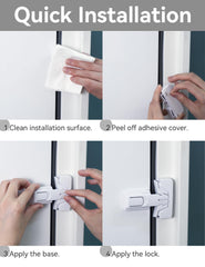 Maveek fridge lock double-button design enables one-handed adult operation