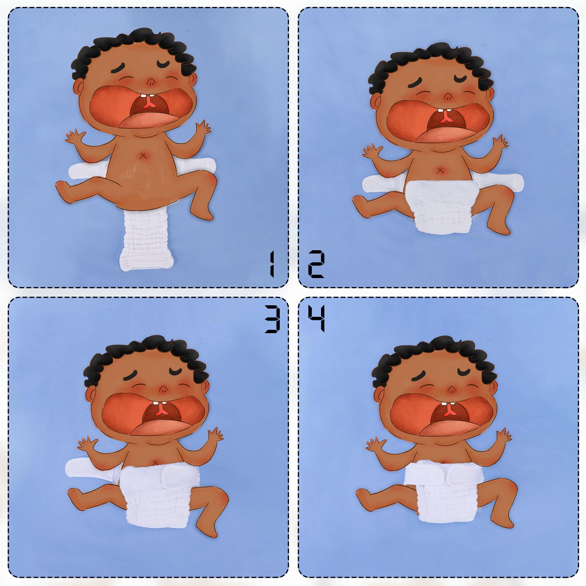 Max Shape reusable diaper usage emphasizes eco-friendly family option.