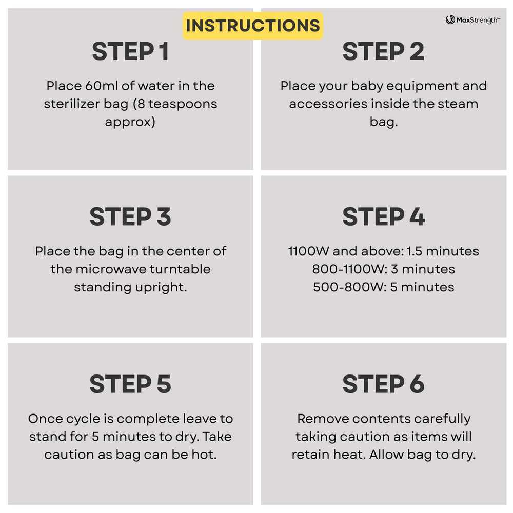 Max Strength Pro bag pack opening demonstrates easy access and storage.