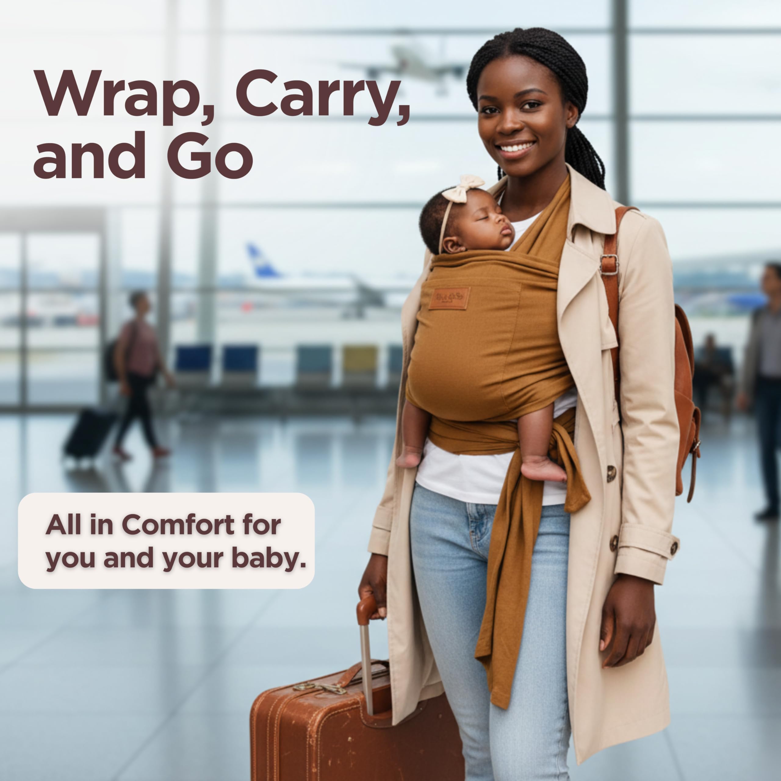 Max&So model wearing demonstrates ergonomic, secure fit for caregivers.