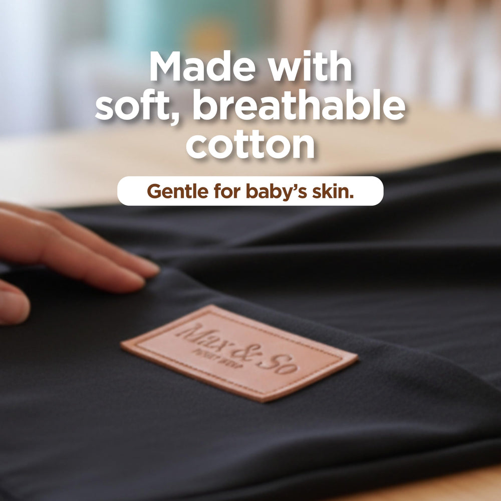Max&So wrap-stroller-walk shows hands-free errands with baby secured