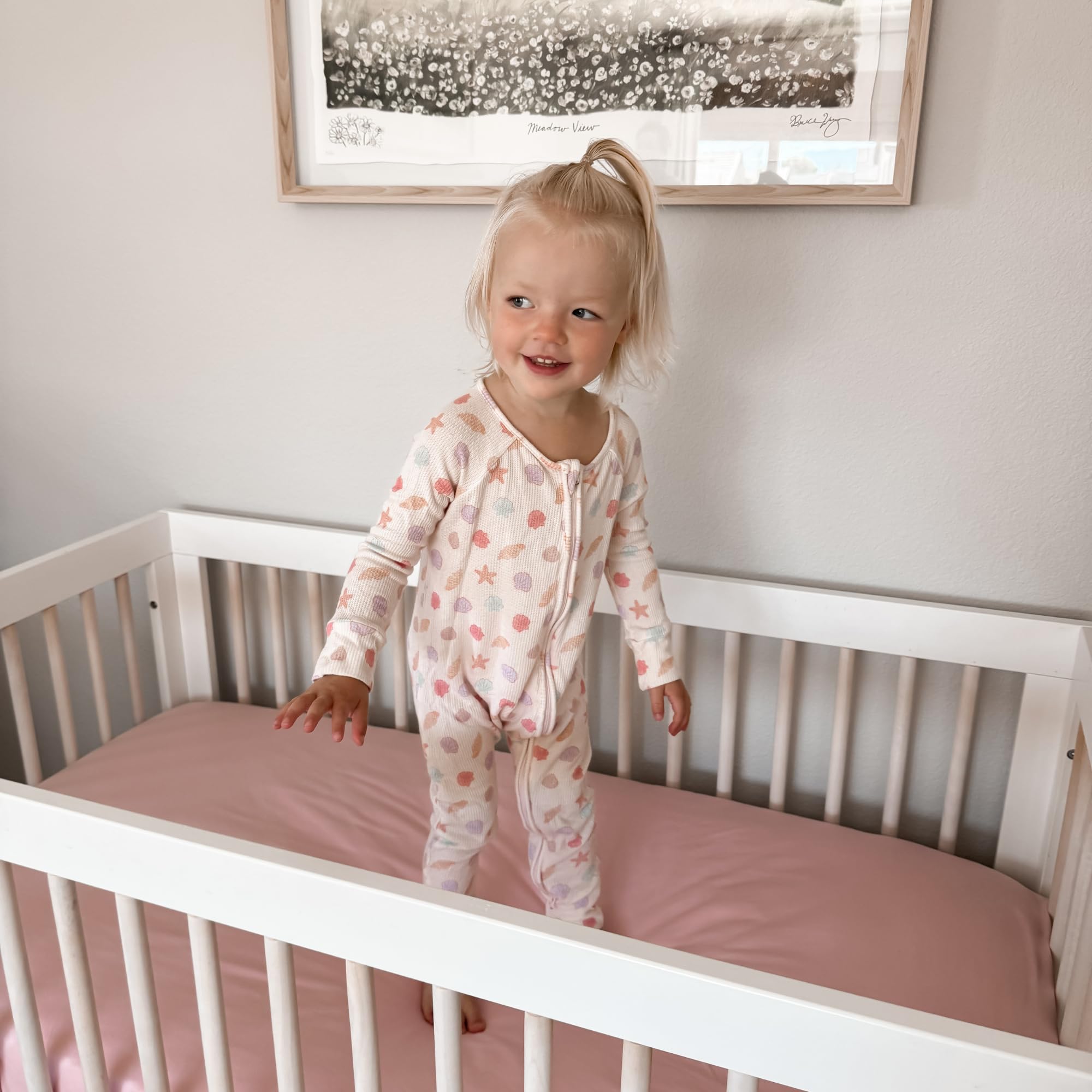 Max&So nursery scene with crib and sheets to pair with decor