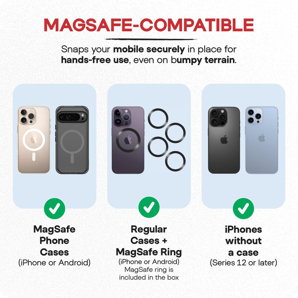 Maxby Stroller Phone Holder detaches quickly for easy stroller transfers.