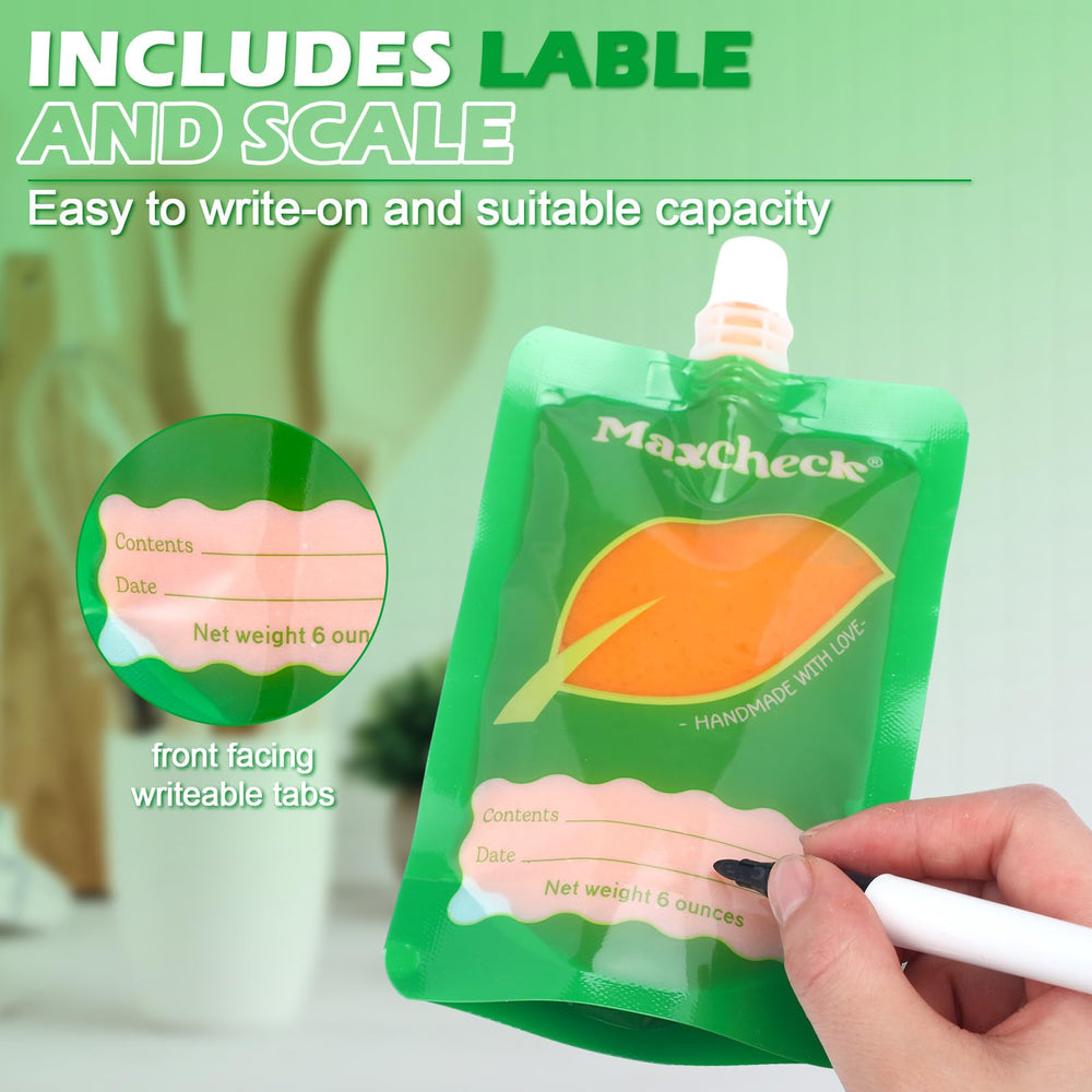 Maxcheck customizable pouches for naming or character labeling.