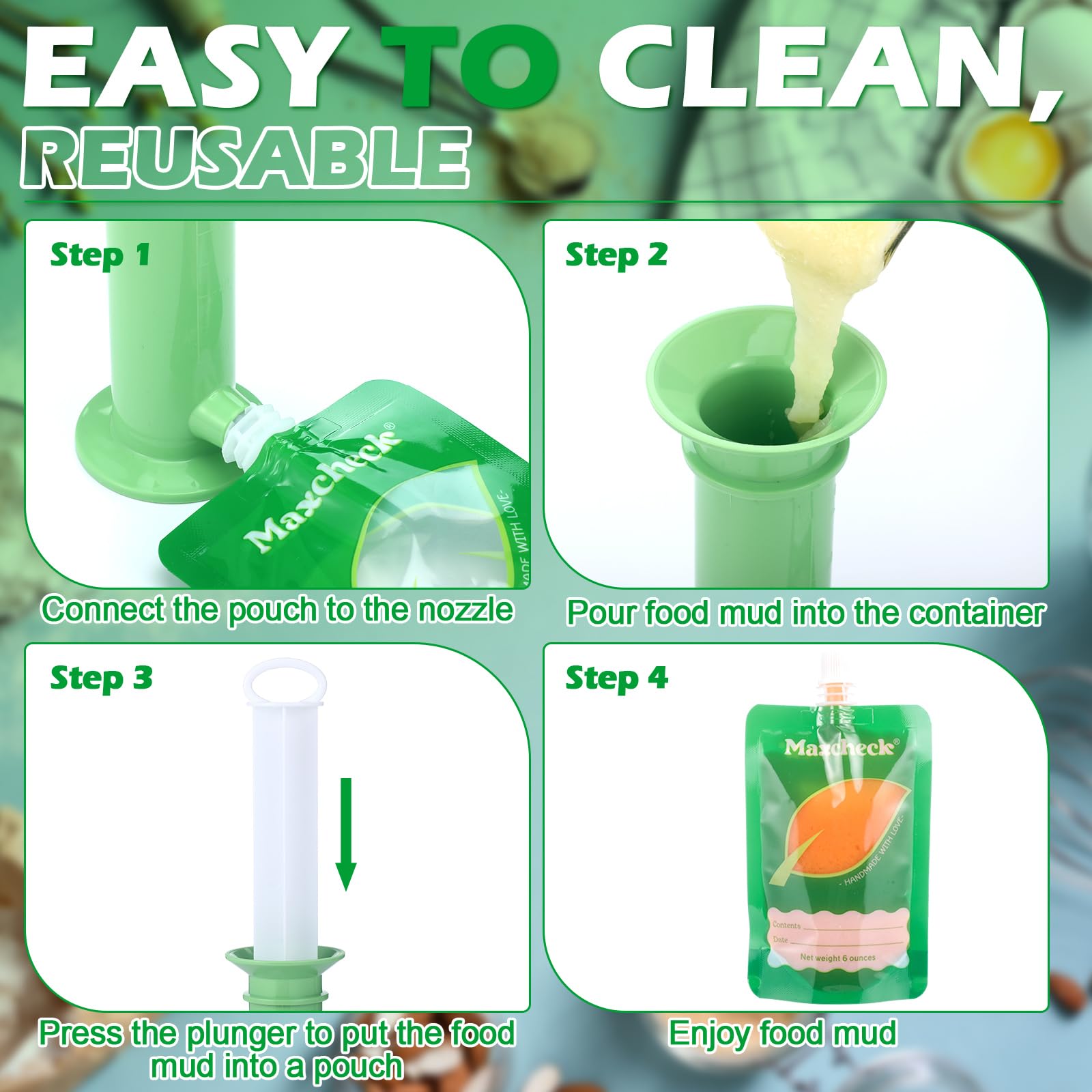 Maxcheck portable baby food kit ideal for daycare and travel