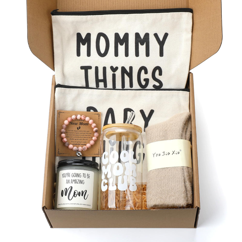 Maxdot new mom care box cover shows gift-ready packaging for celebrations