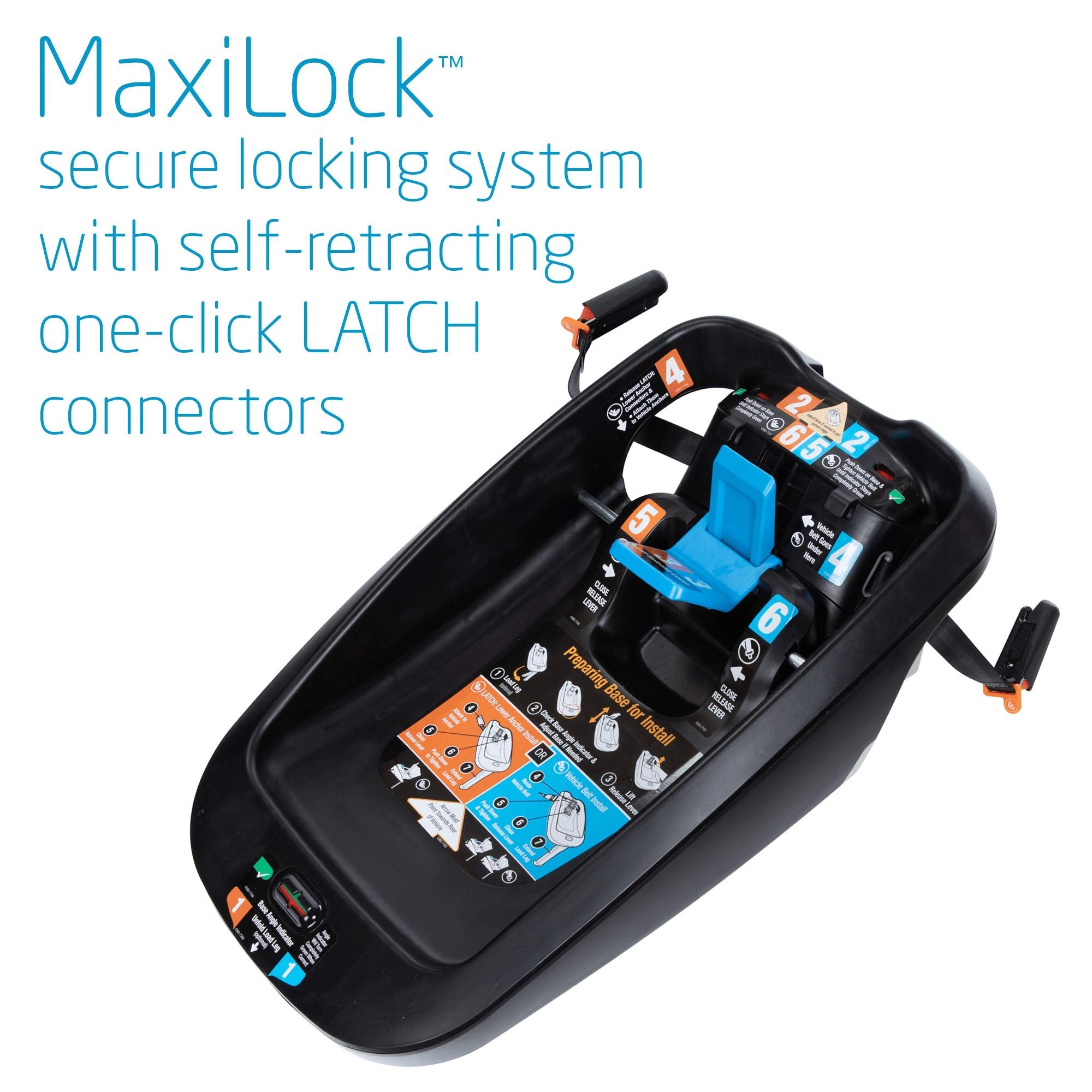 Maxi-Cosi base transfers between vehicles without reinstalling the seat.