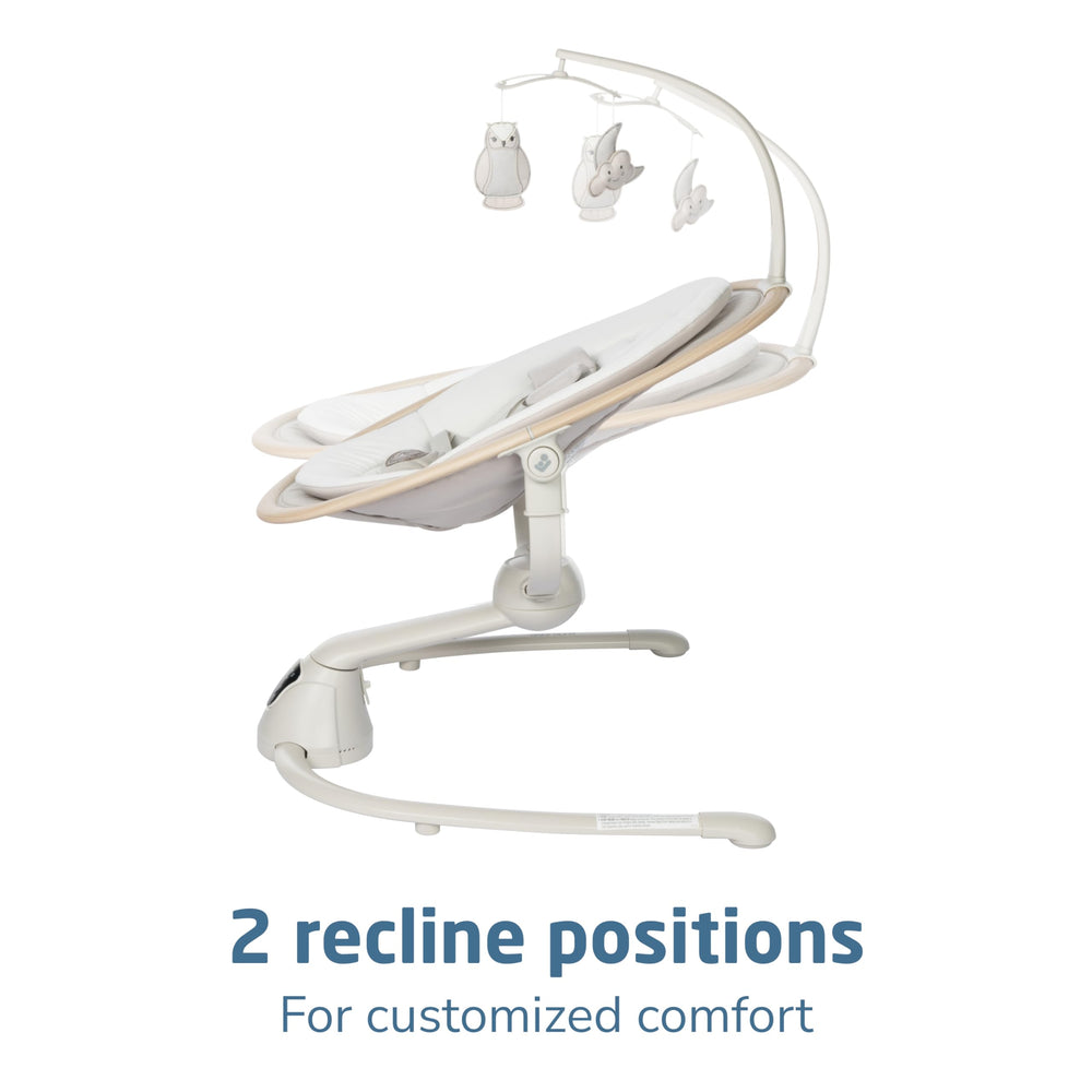 Cassia swing weighs about 10 pounds and folds for portability