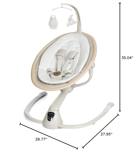 Includes two felt mobile toys to entertain baby