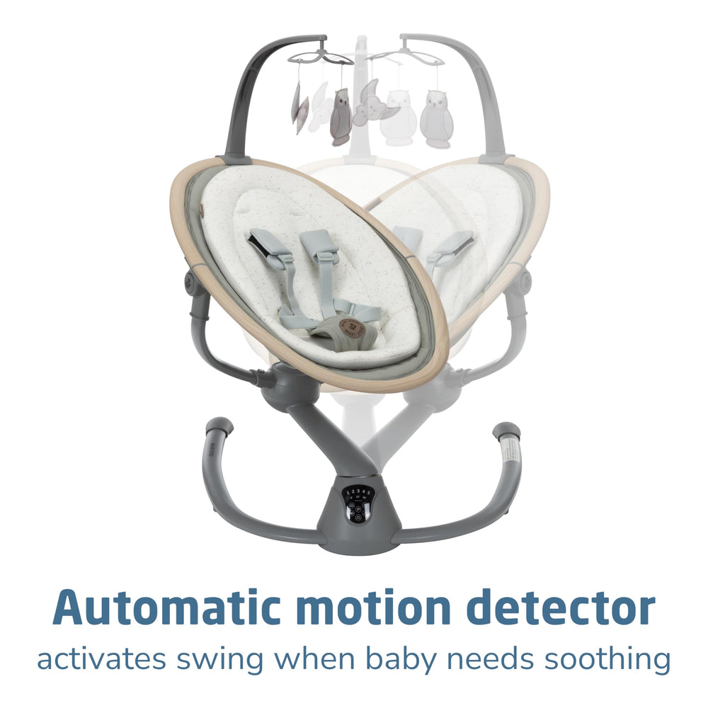 Maxi-Cosi Cassia Swing two recline positions for added baby comfort.