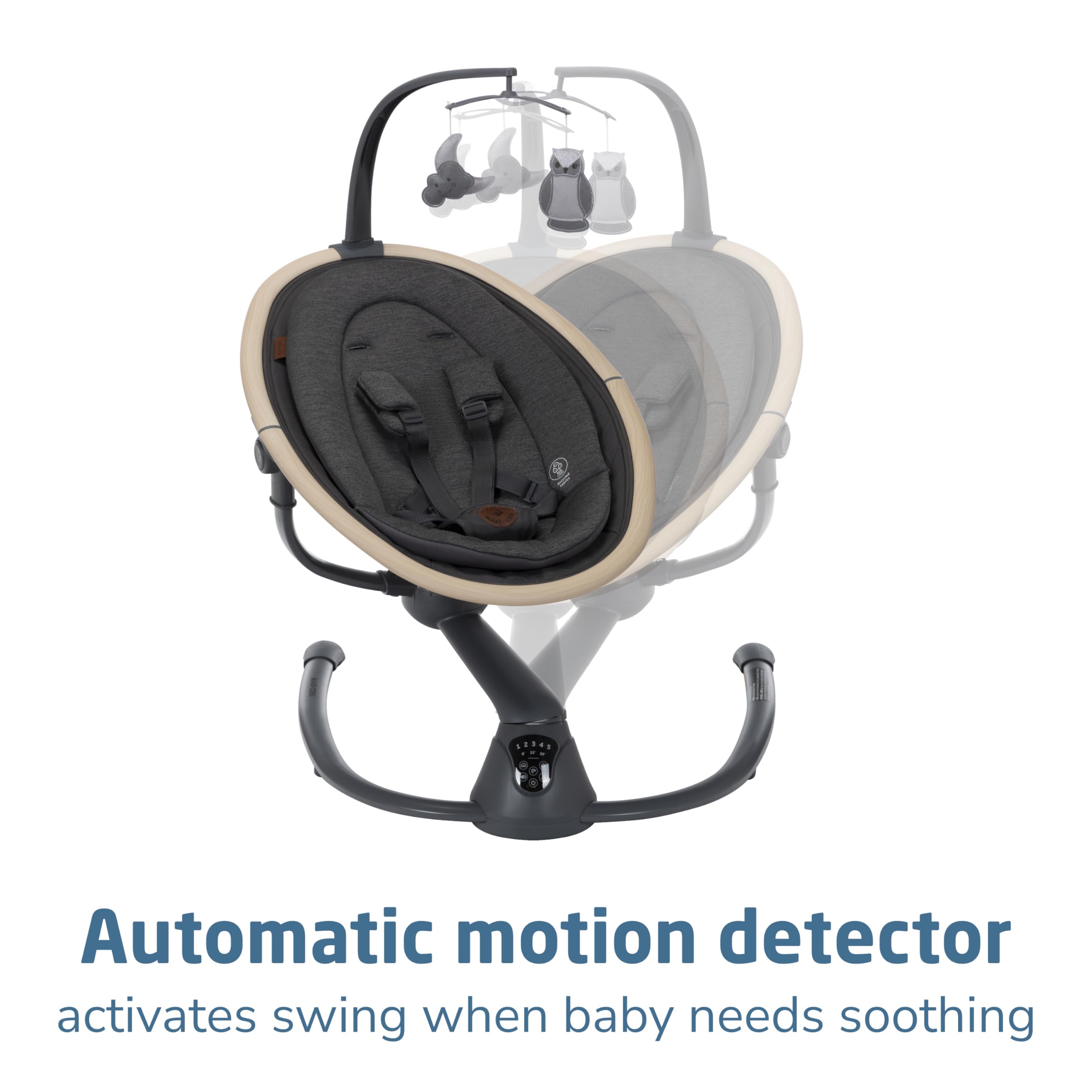 Maxi-Cosi Cassia Swing two reclines offer relaxed positions for baby