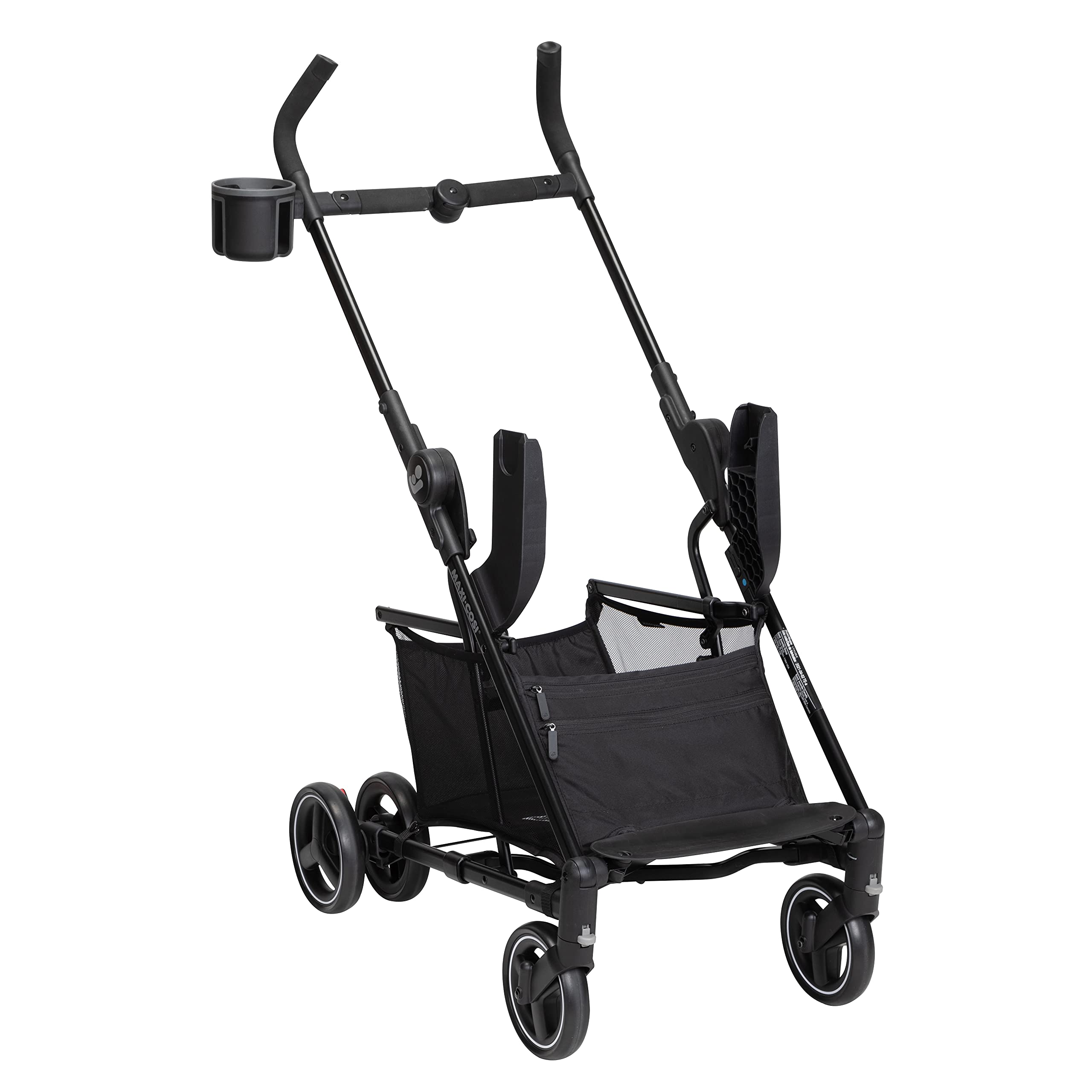 Maxi-Cosi Maxi-Taxi XT folded with one-handed action for busy days.