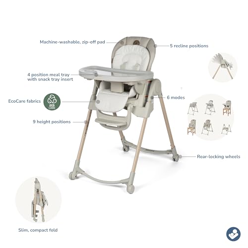 Maxi-Cosi Minla with five recline settings for comfortable feeding.