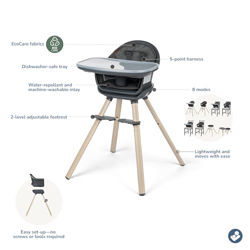 Maxi-Cosi Moa at-table toddler chair enables independent meals with comfort