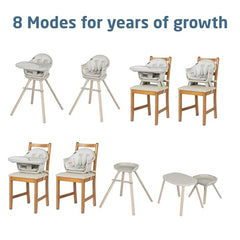 Maxi-Cosi Moa booster seat configuration elevates the child's dining experience.
