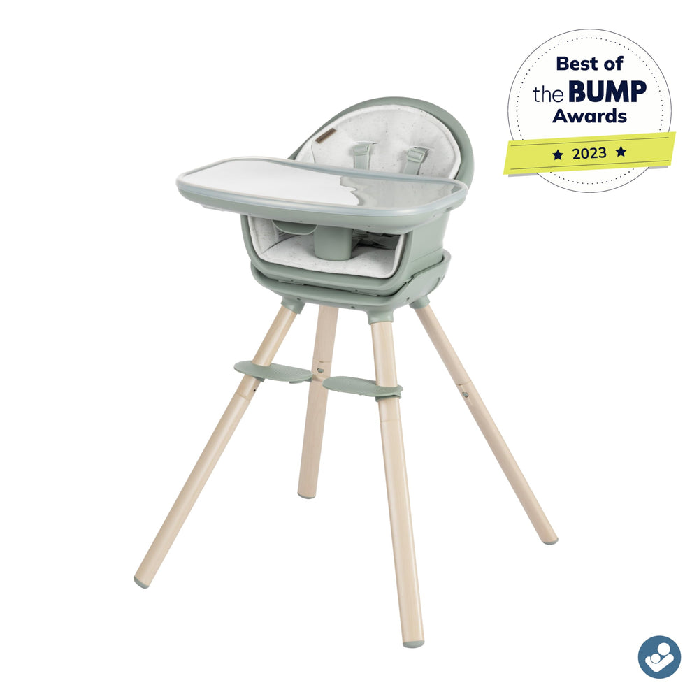 Maxi-Cosi Moa high booster seat for confident transitions to adult chairs.