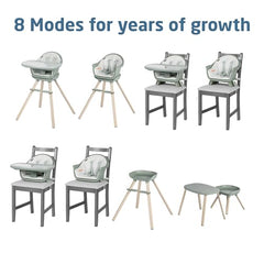 Maxi-Cosi Moa high feeding booster enables relaxed, sit-down mealtimes.