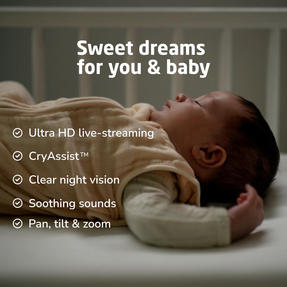 Maxi-Cosi See Pro 360 lullabies soothe baby to sleep at bedtime.
