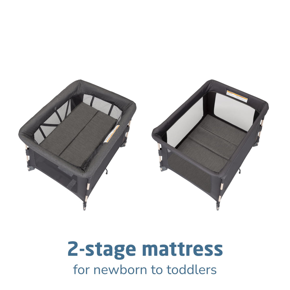 Maxi-Cosi Swift one-step fold enables easy one-handed closure