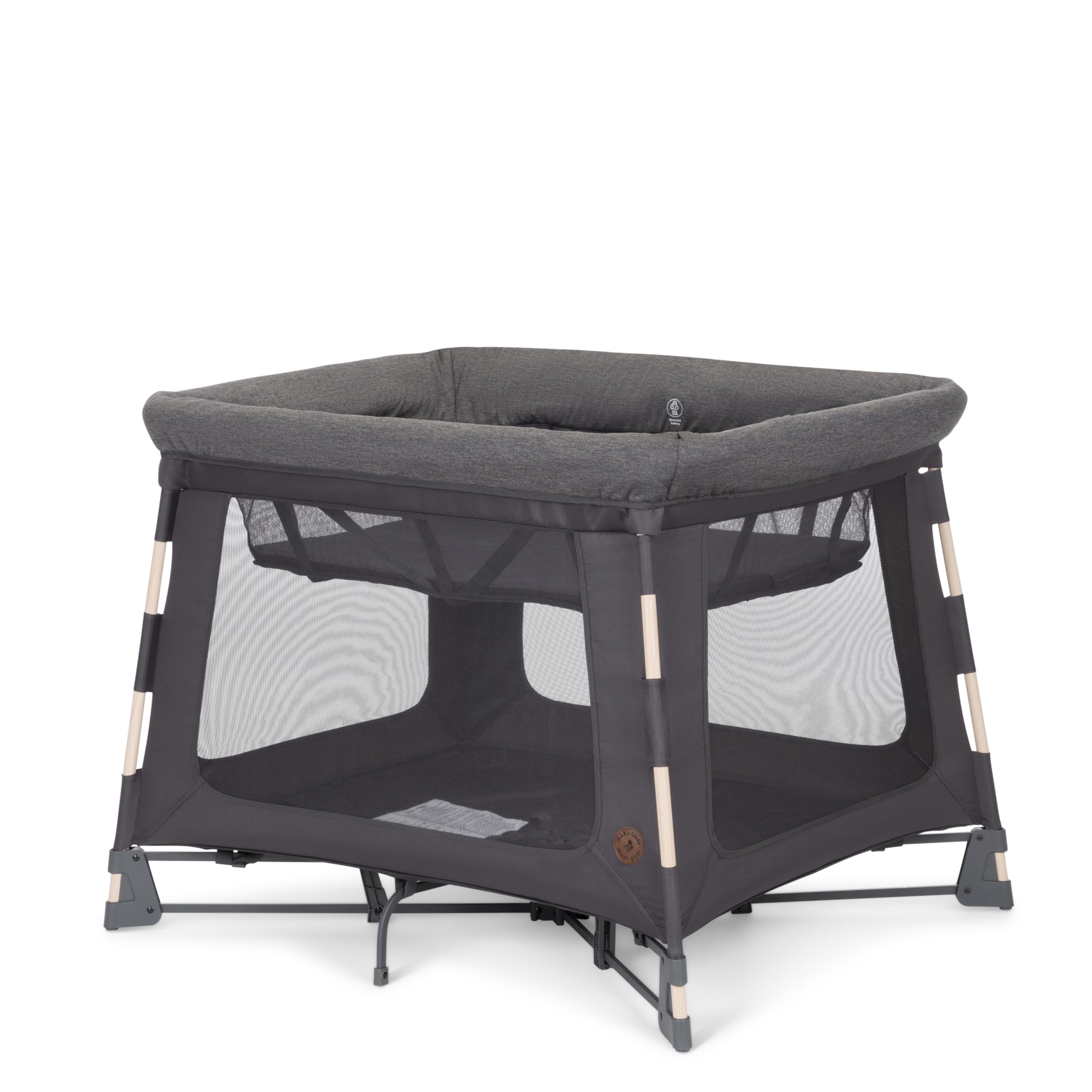 Maxi-Cosi Swift playard setup showing quick assembly for busy parents
