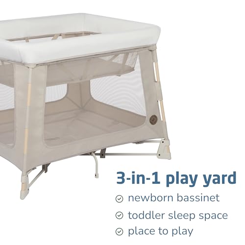 Maxi-Cosi Swift Playard one-step fold for easy setup and compact storage.
