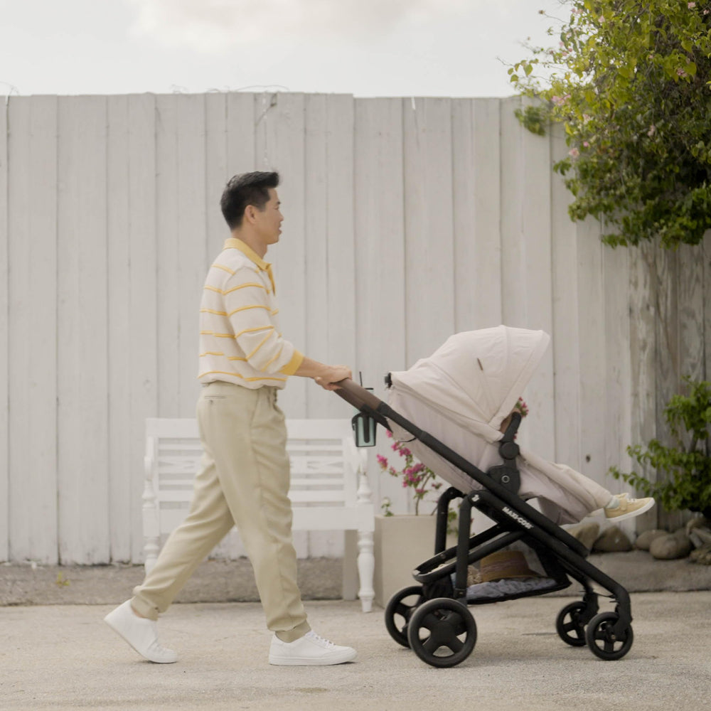 Extra-large storage basket on Maxi-Cosi Tayla Max for essentials