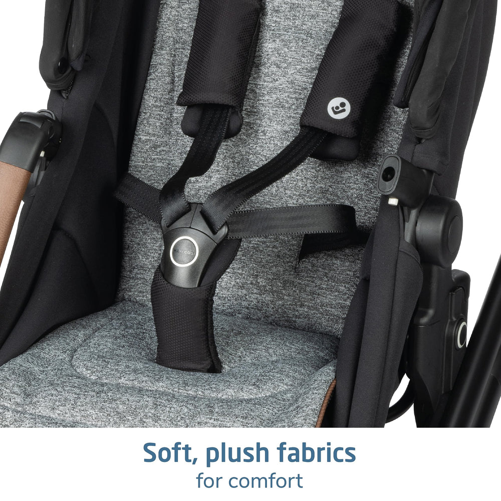 Maxi-Cosi Tayla Max ventilated canopy improves airflow for baby.