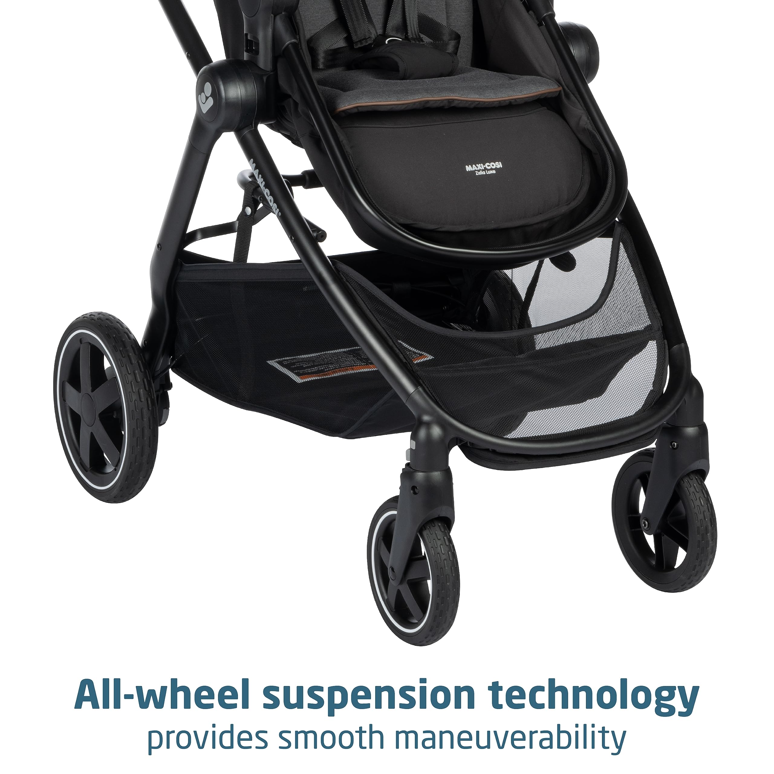 Maxi-Cosi Zelia Luxe 5-in-1 modes adapt as baby grows.