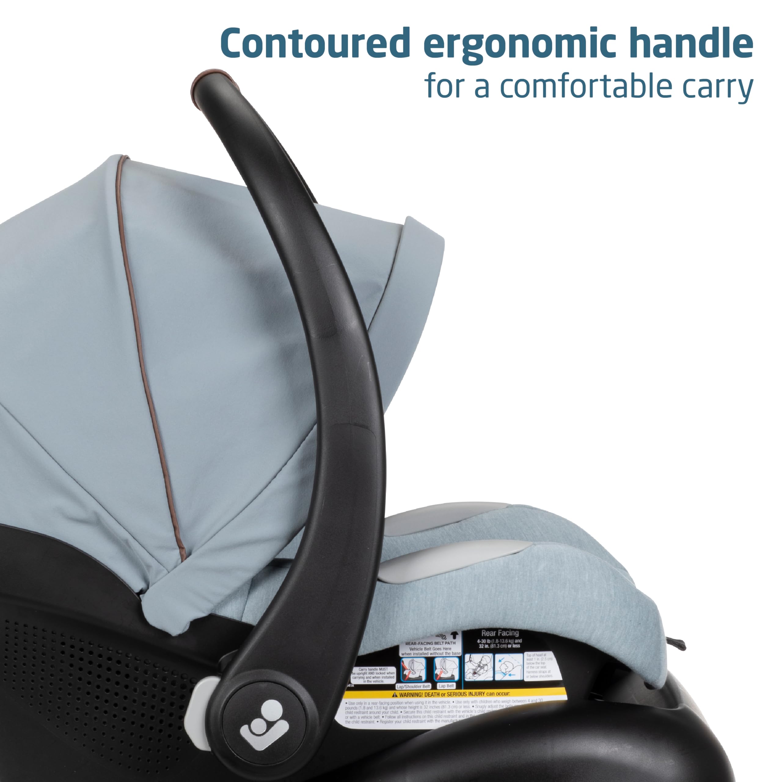 Maxi-Cosi Zelia Luxe spacious storage basket during trips
