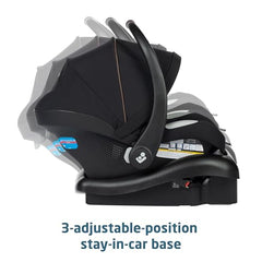 Maxi-Cosi Zelia Luxe ClimaFlow technology keeps baby cooler.